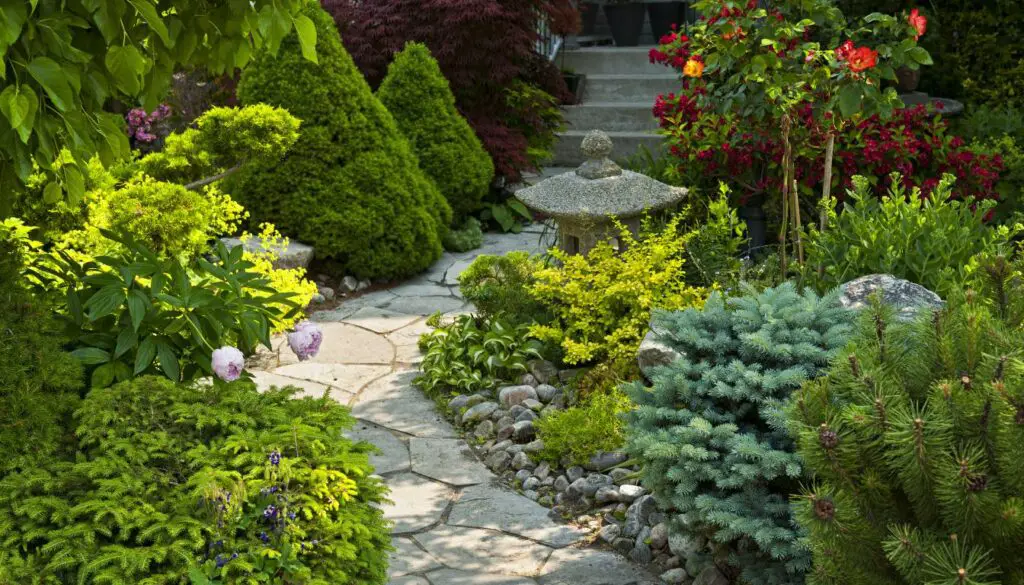 Planted Paths with Yard Stones