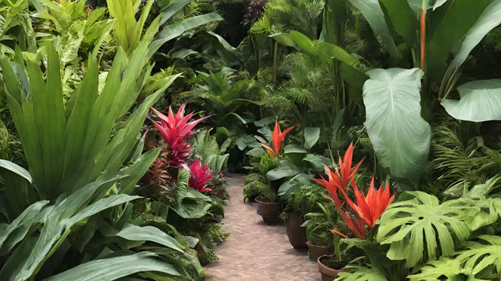 tropical border plants