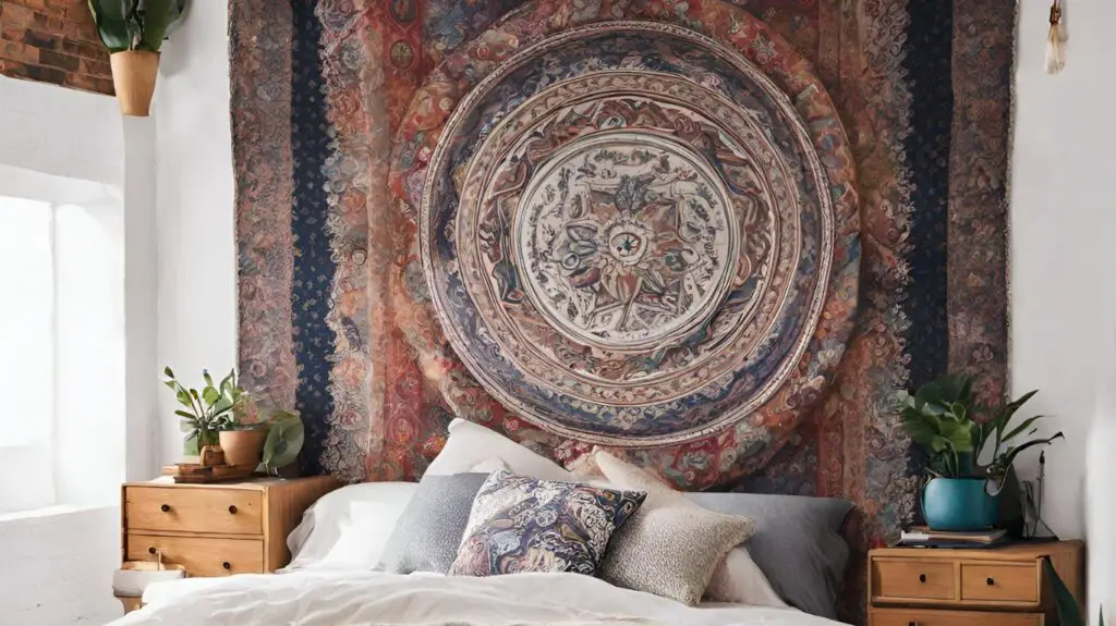 Tapestry Headboard Boho Style Bedroom