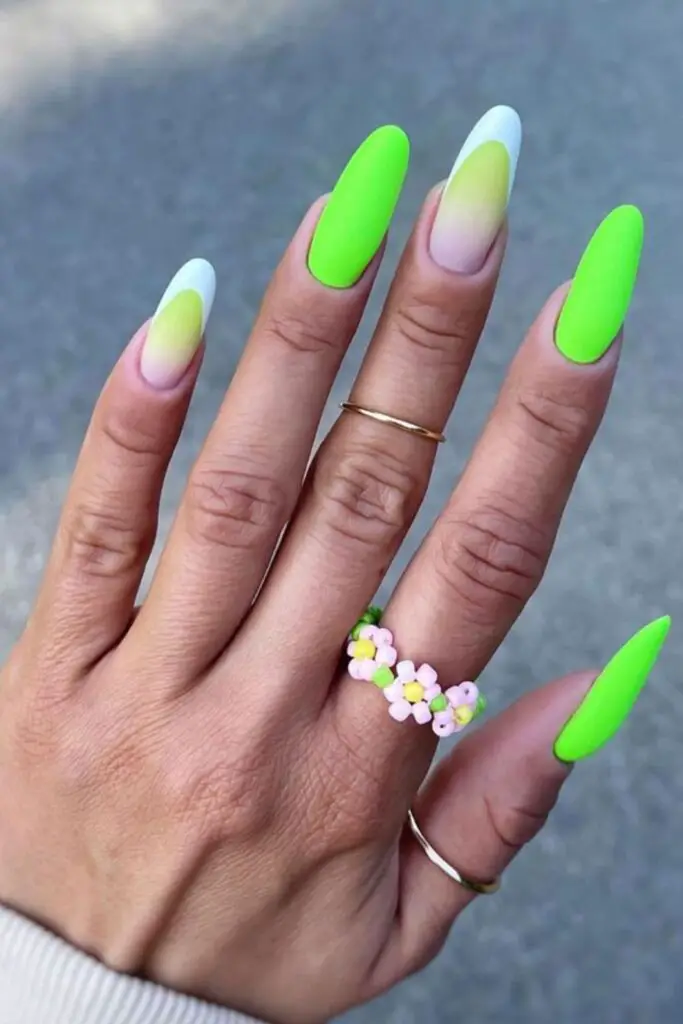 Electric Lime Nails