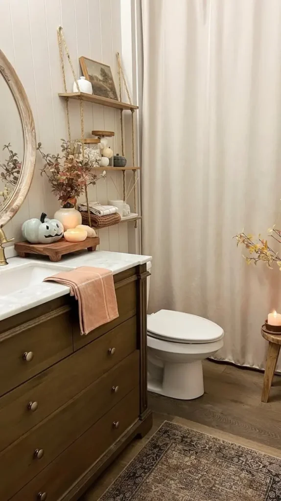 Bathroom for fall decor