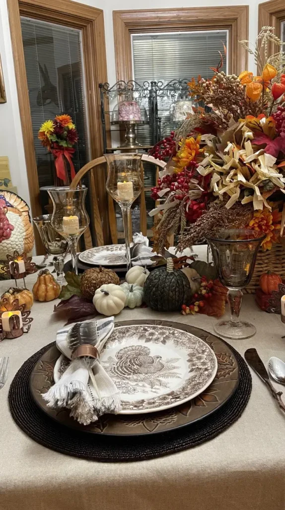dining table Fall Decor