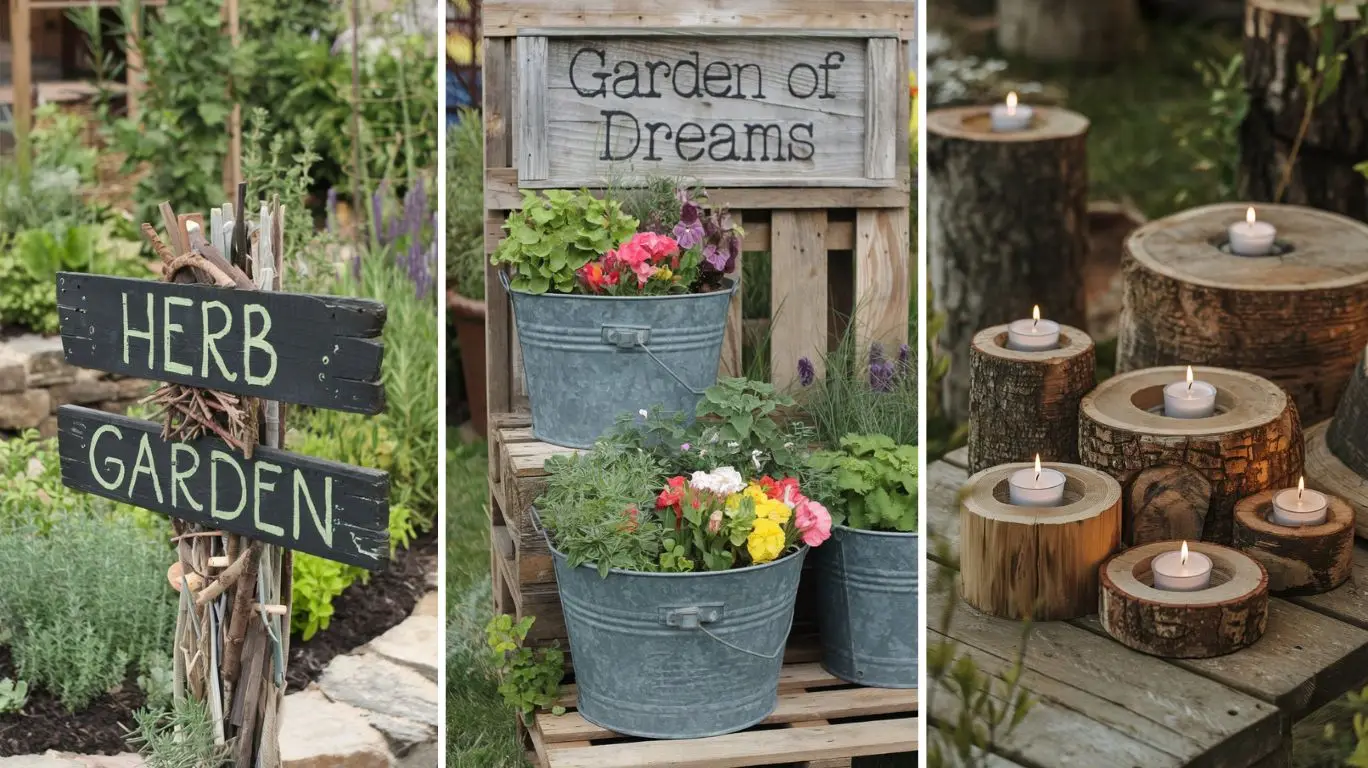 29 DIY Rustic Garden Decoration Ideas