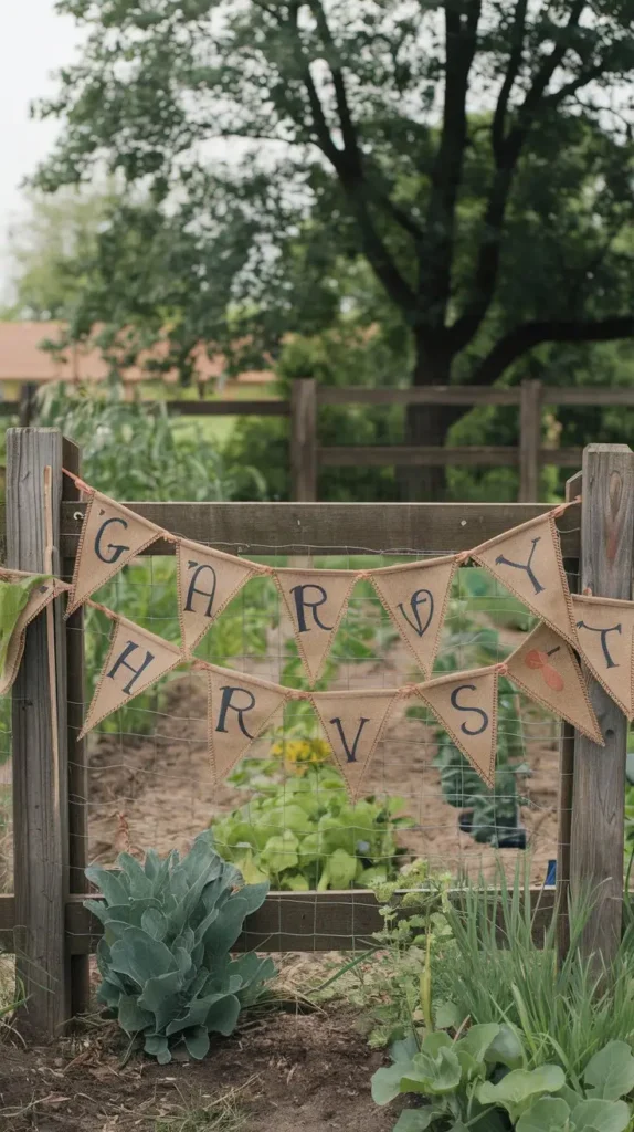 Burlap Garden Banners