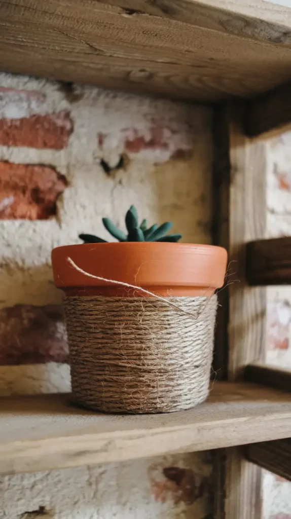 Twine-Wrapped Pots