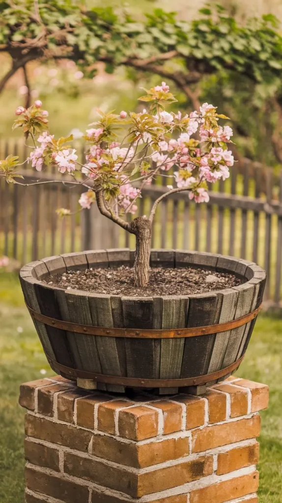 Wine Barrel Planters Wine Barrel Planters