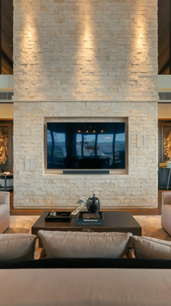 Stone Veneer Wall