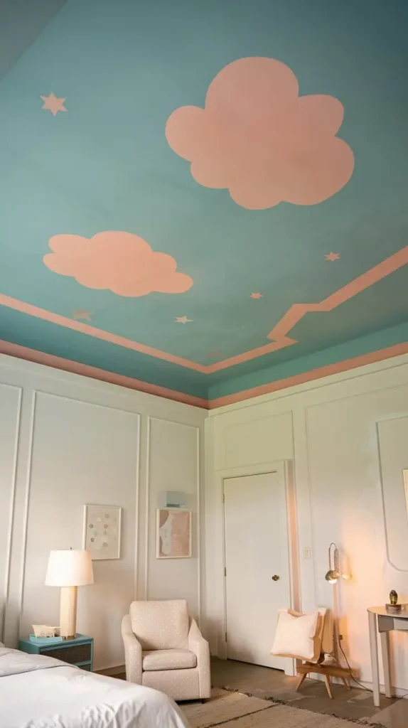 Add a Pop of Color to the Ceiling