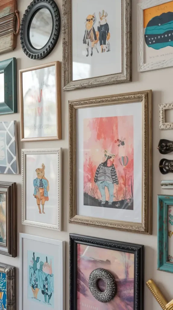 Create a Gallery Wall with Quirky Art