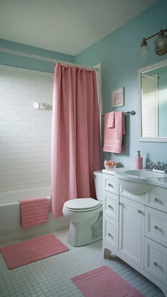 Pink Bathroom Accessories for a Fun Touch