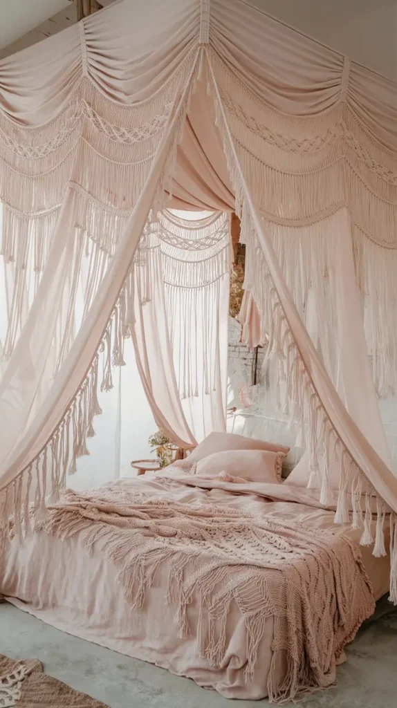 Dreamy Pink Curtains to Soften the Light