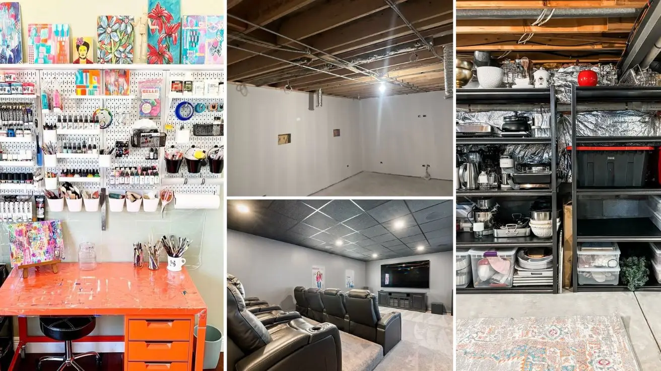 Affordable Unfinished Basement Transformation Ideas