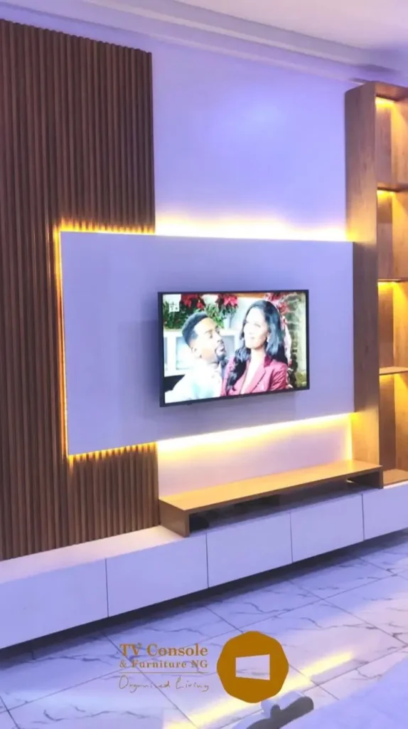 Two-Tone Cabinetry TV Wall Unit Two-Tone Cabinetry TV Wall Unit