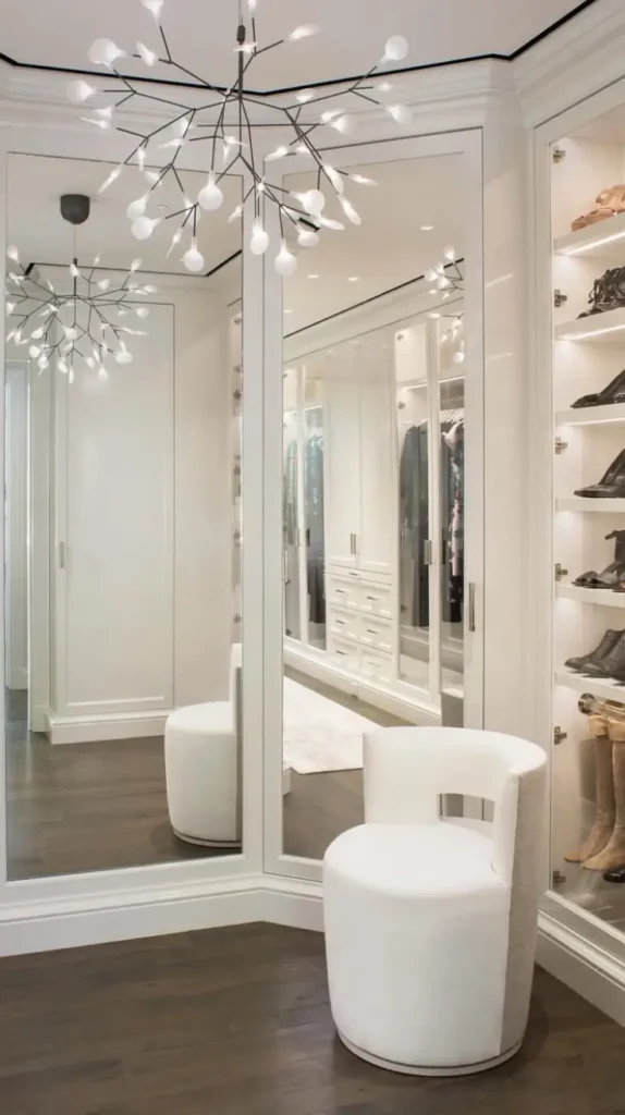 Glass and Mirror Luxury Closet Glass and Mirror Luxury Closet