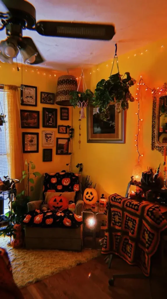 Living Room Halloween Decor