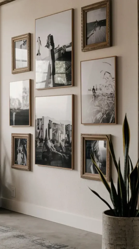 Salon Style Picture Wall Bedroom Salon Style Picture Wall Bedroom