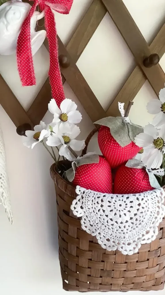 handmade baskets Sewing Room