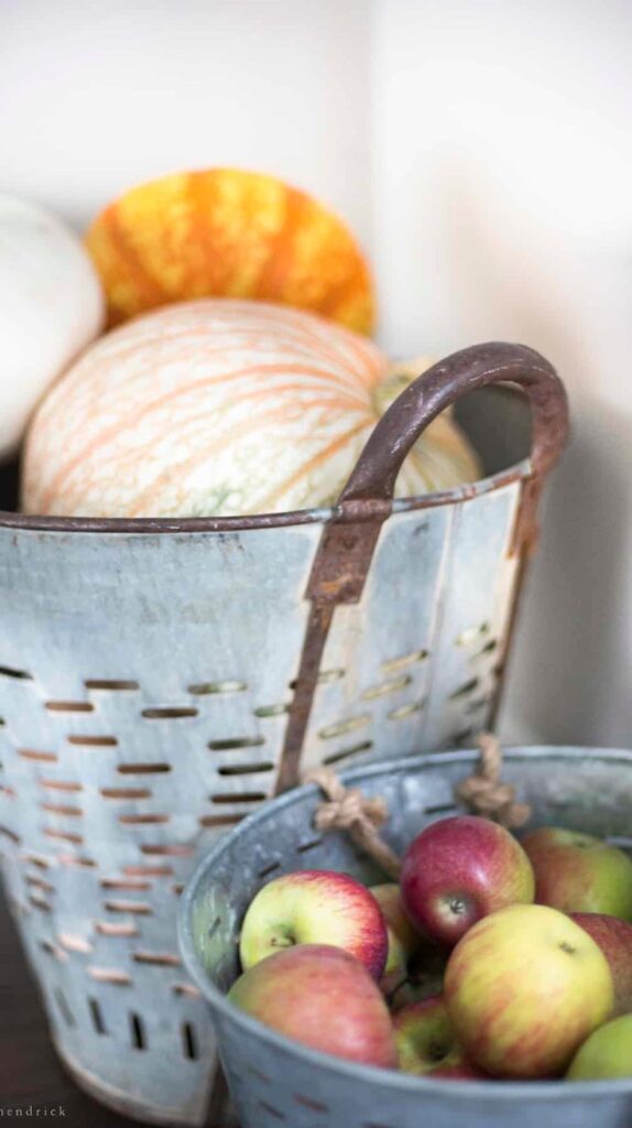 Apple Basket fall porch decor  Apple Basket fall porch decor