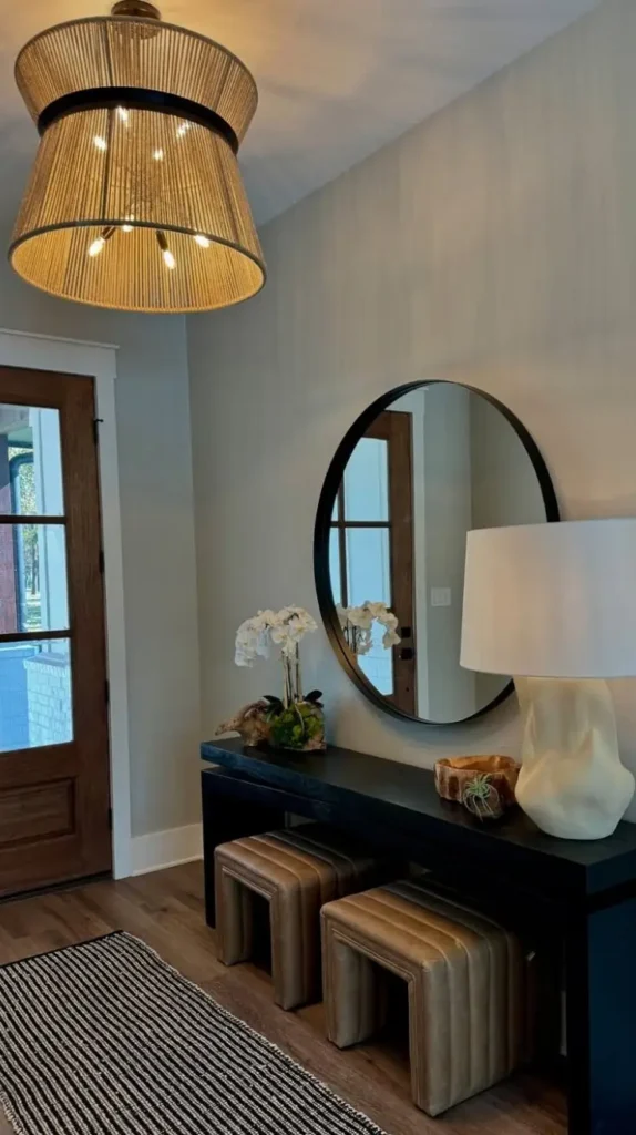 Entryway Table Decor Light