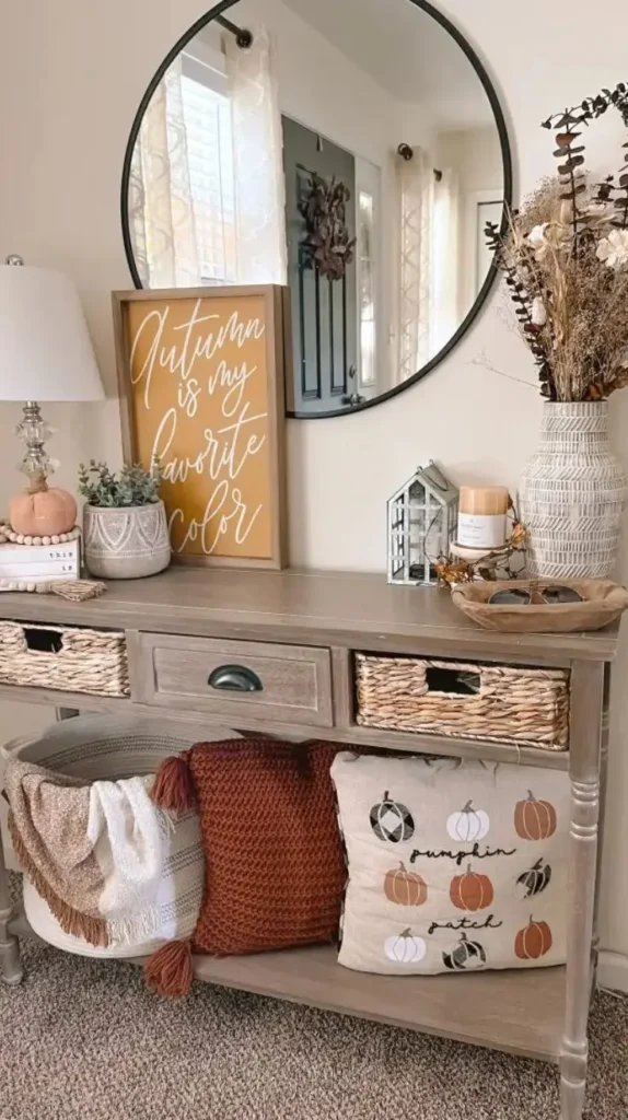 Entryway Table decor
