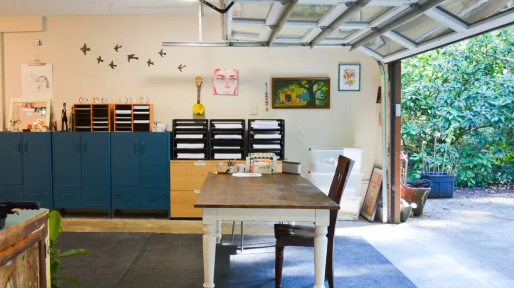 Garage Art Studio decor