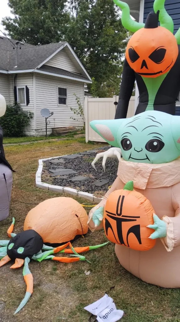 Halloween Front Porch Decor Crawling Inflatables Halloween Front Porch Decor Crawling Inflatables