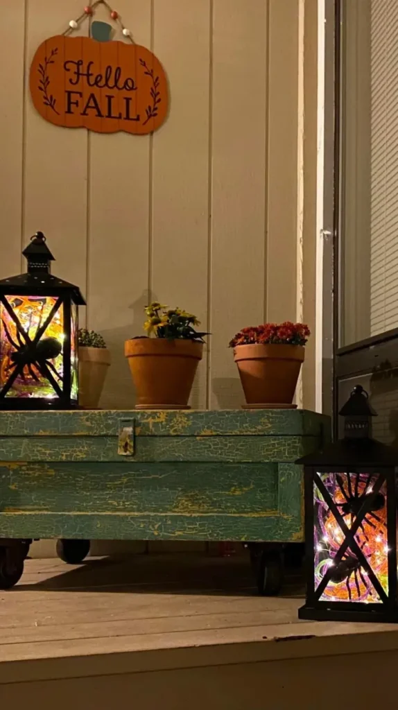 Halloween Front Porch Decor Haunted Lantern  Halloween Front Porch Decor Haunted Lantern