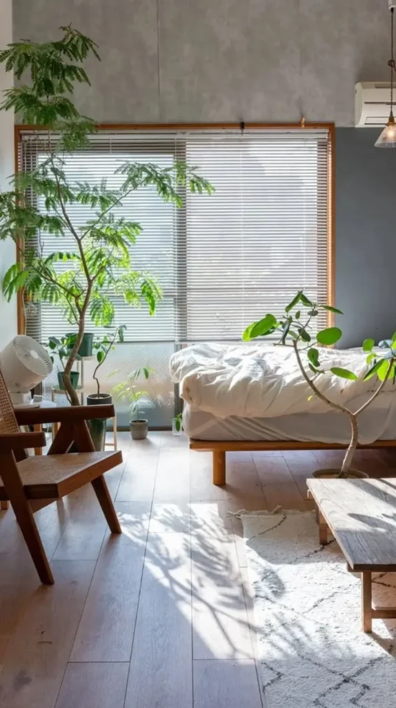 Indoor Plants Japanese Bedroom