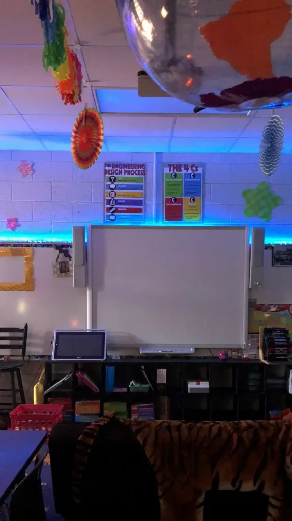 LED strips back to school decoration