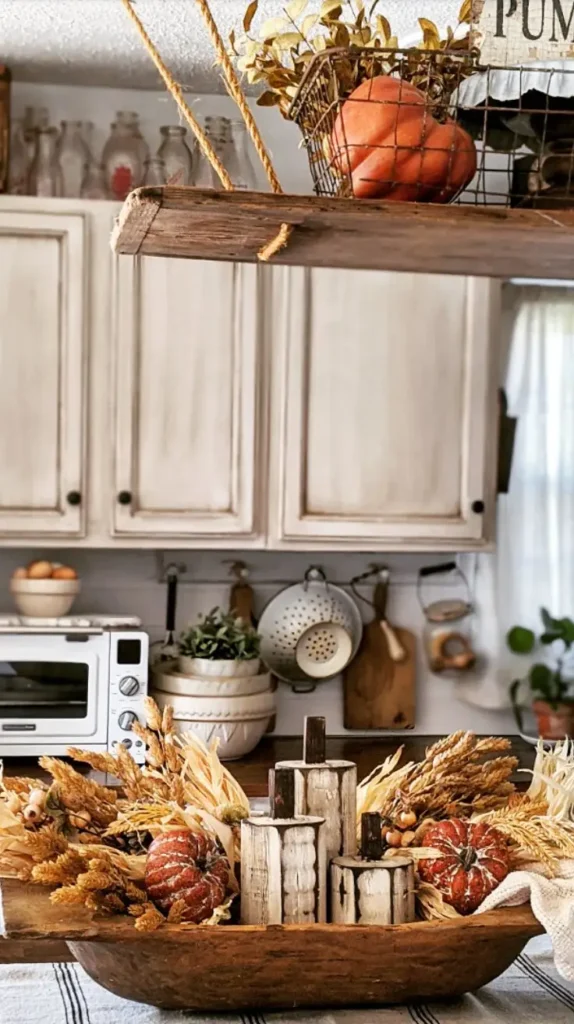 Rustic Farmhouse Fall Kitchen Decor