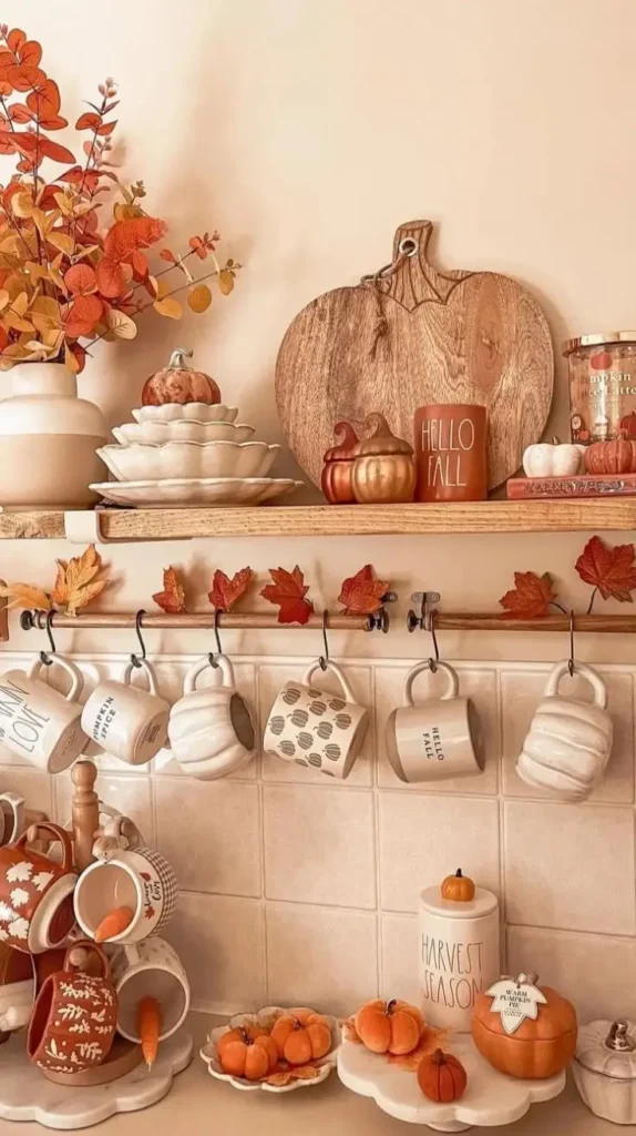 Seasonal Dishware Fall Kitchen Decor 