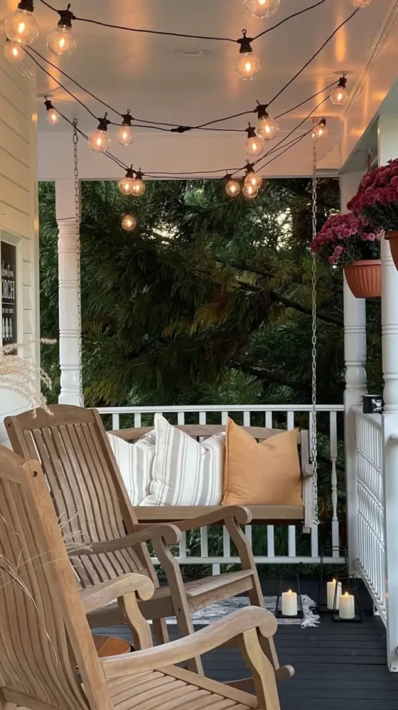 Small Front Porch String Lights Small Front Porch String Lights