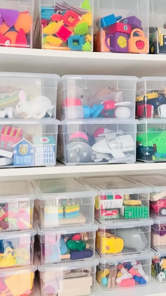 Transparent Storage Solutions for Easy Toy Location Transparent Storage Solutions for Easy Toy Location
