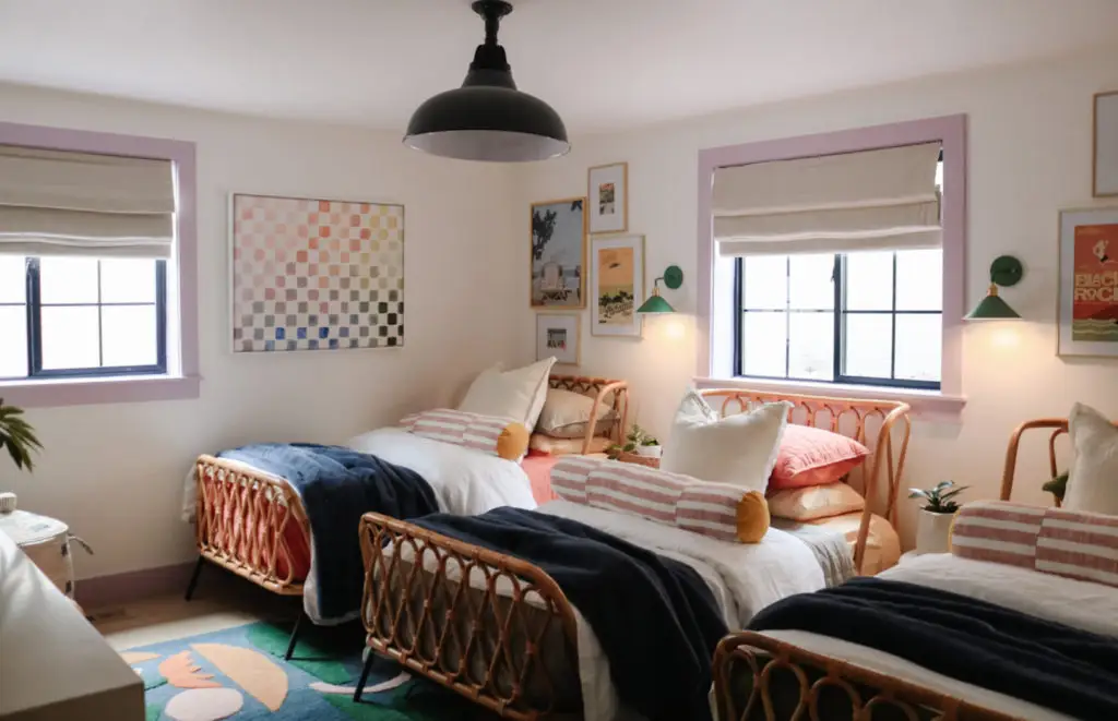 Triple Twin Beds Row