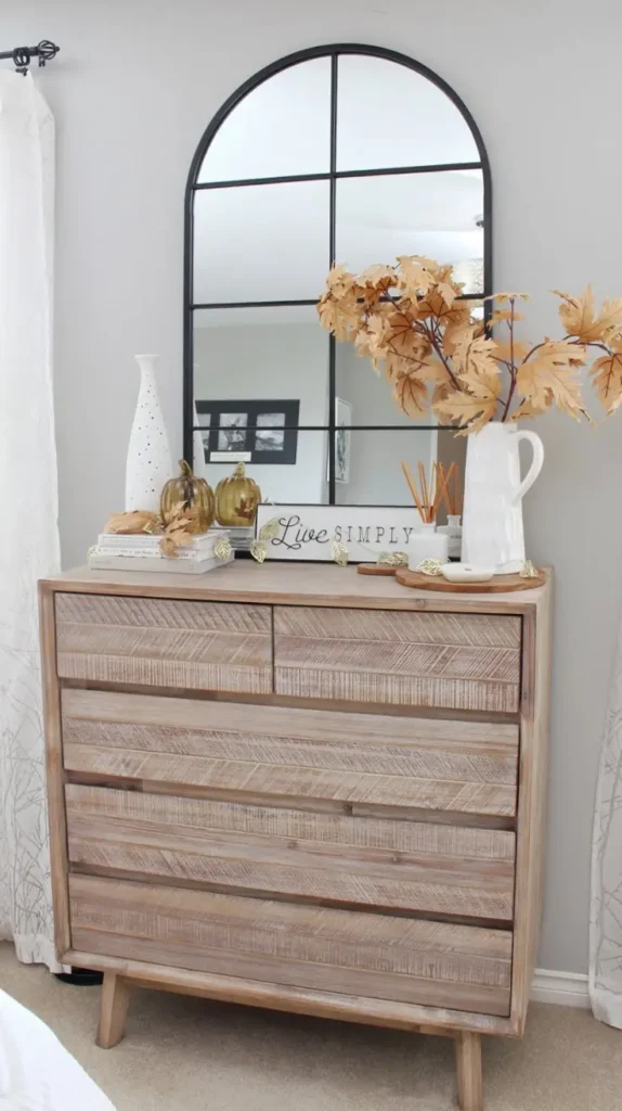 Bedroom Dresser Decor Fall