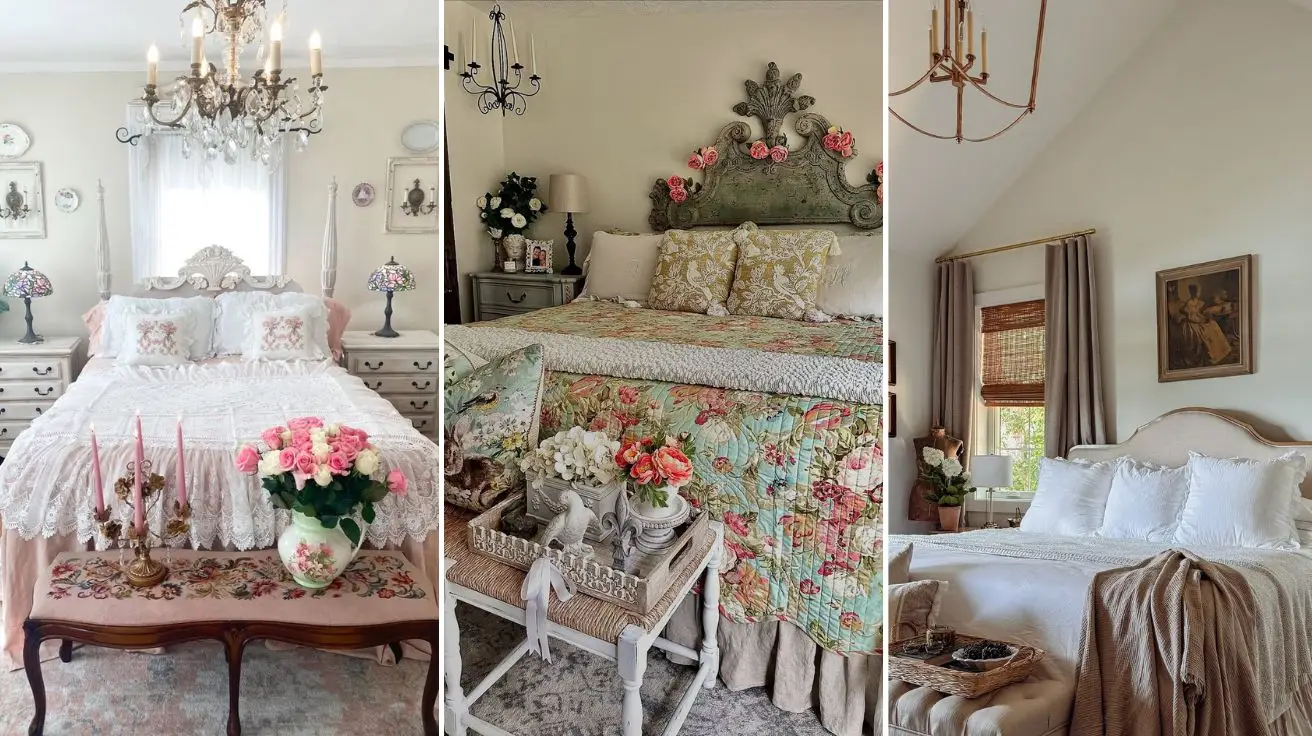 French Shabby Bedroom