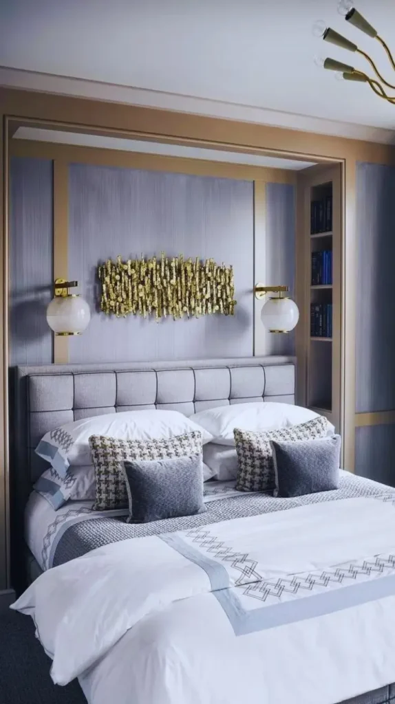 Light Gray and White Bedroom