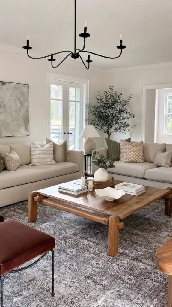 earthy cottage Home Decor Layered Rugs 