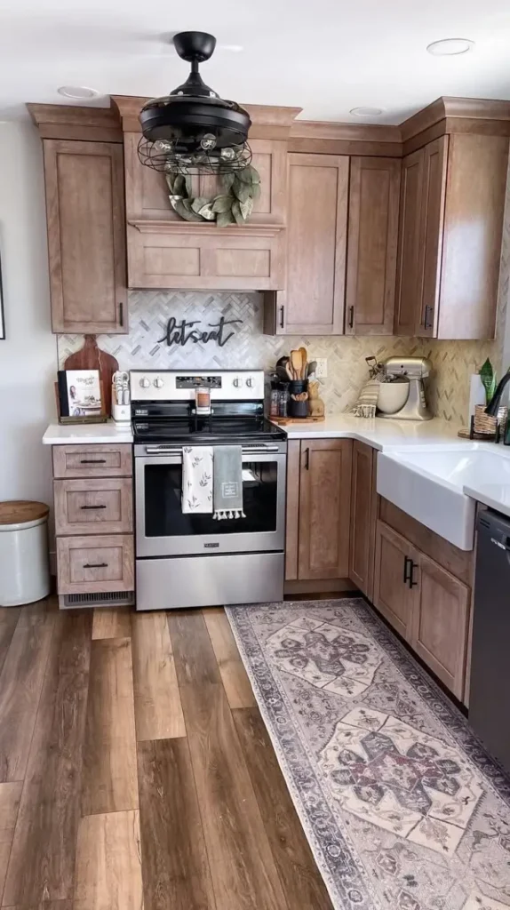 earthy cottage Rustic Kitchen