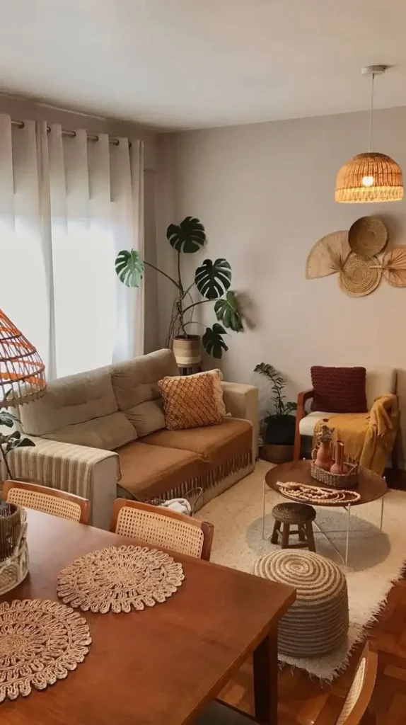 earthy cottage home decor Wicker and Rattan