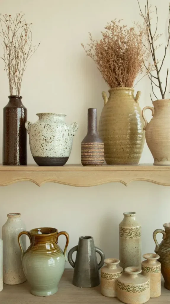 earthy cottage home decor handmade pottery and ceramics