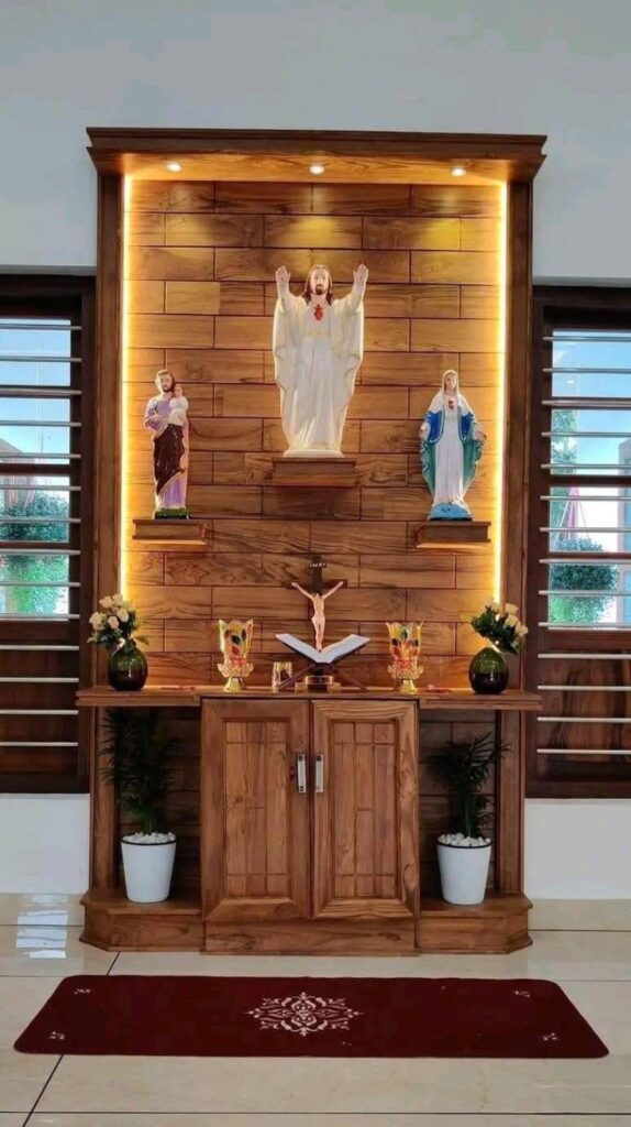 Wooden Prayer Room Designs for a Warm Feel Wooden Prayer Room Designs for a Warm Feel
