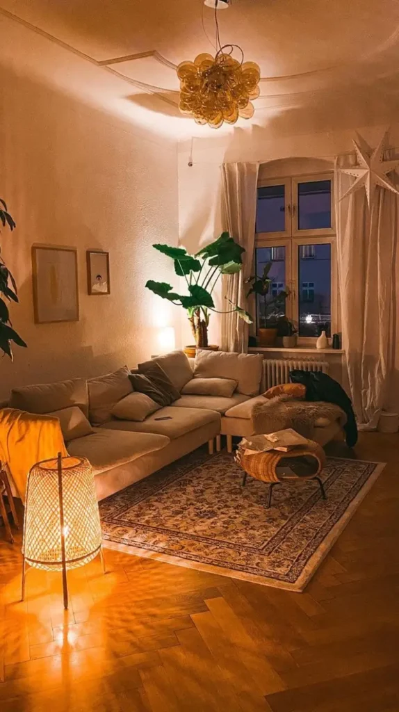 Airbnb Room Decor Warm Lighting