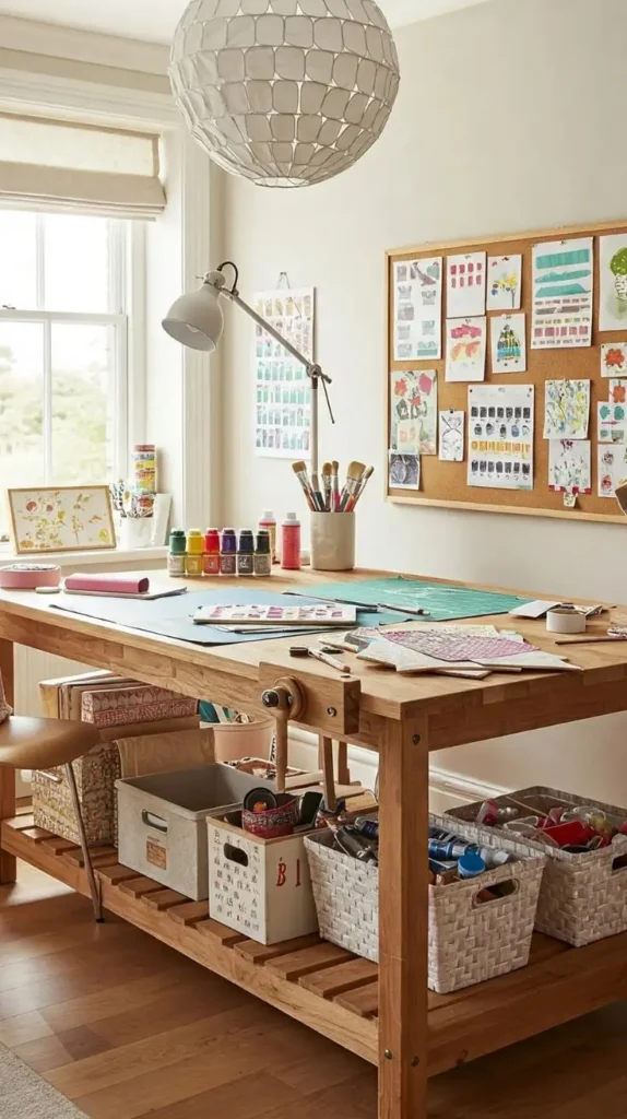 Bold and Artistic Craft Room Bold and Artistic Craft Room