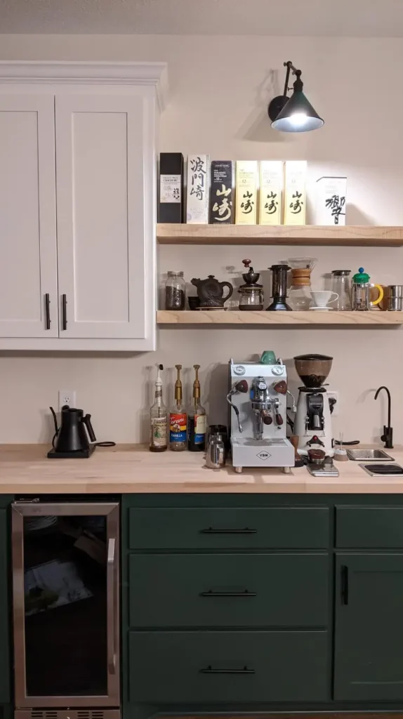 Butler Pantry with Coffee Station