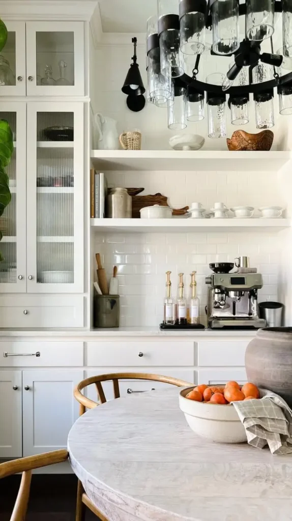 Coffee Bar with Open Shelving Coffee Bar with Open Shelving