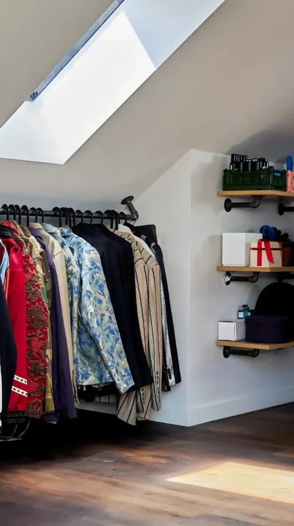 Hanging Rods in a Slanted Ceiling Closet