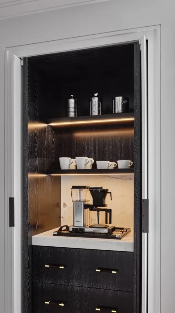 Hidden Cabinet Coffee Bar Hidden Cabinet Coffee Bar