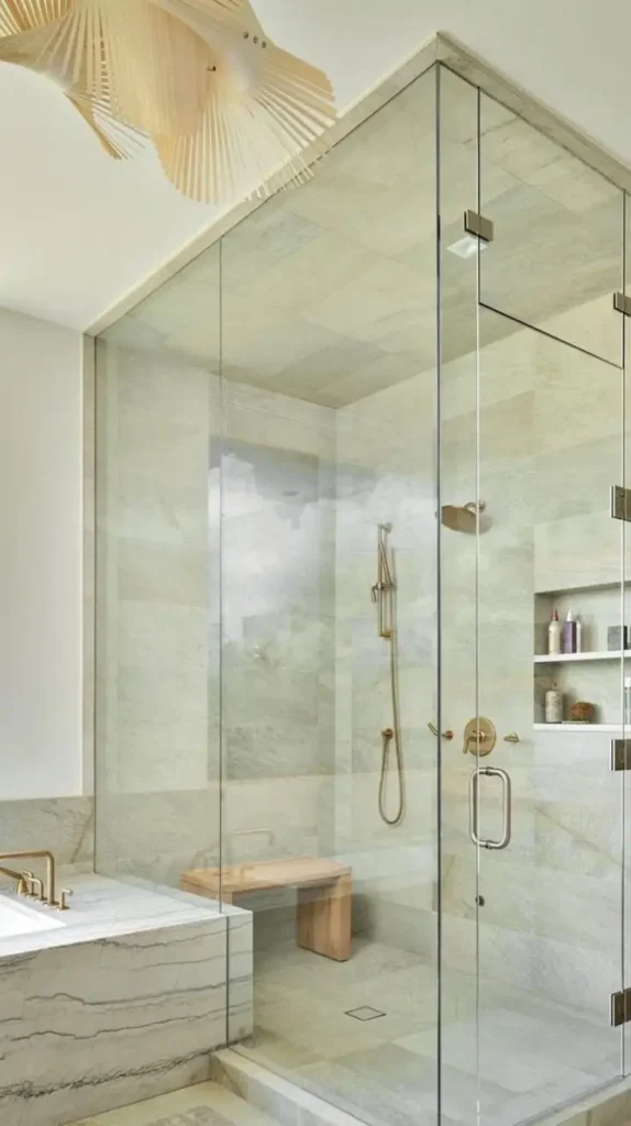 Minimalist Shower for a Sleek Look Minimalist Shower for a Sleek Look