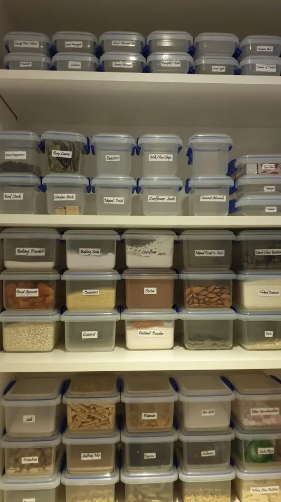 Pantry Organization Group Items by Category